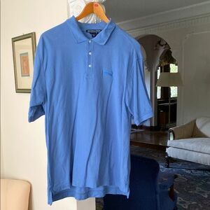 DEVON & JAMES Blue 100% Pima Cotton Polo Shirt Made in Peru Men’s XL